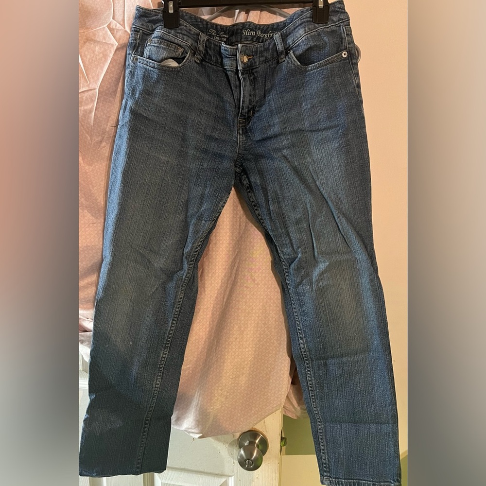 The Limited Women's Dark Blue Straight Jeans